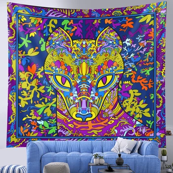 Sveto žival steni visi čarovnice Hipi Bohemian dekoracijo Mandala tapiserija, joga mat spalnica dekoracijo doma vzmetnice