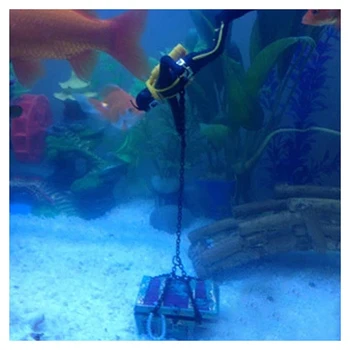 Zaklad lovec Potapljač Dekoracijo za Aquarium Fish Tank