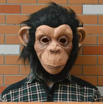 King Kong Gorilla Velika Ušesa Opica Masko Smešno Živali, noč Čarovnic Maškarada Stranka Okolju prijazno Latex Poln Obraz Masko