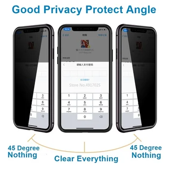 Magnetni Zasebnosti, Kaljeno Steklo Ohišje za Samsung S8 S9 S10 Plus Opomba 10 Plus 8 9 Primeru za Celotno Telo, Kovinsko Zaščito Pokrov Za 50 Eurov A70