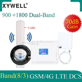Mobilnem ojačevalnik Dual Band 900 1800 DCS 4G, Signal Booster gsm repetitorja 2g 3g 4g Mobilni Signal Booster Mobilnega Signala Booster