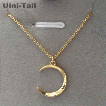 Uini-Rep vroče prodaje novih 925 sterling srebro preprosto sijajna luna ogrlica osebnost modni trend temperament mrzel veter nakit