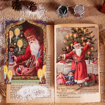 30 Listov/Set Retro Božični Pozdrav Razglednice Božični Večer Pozdrav, Ki Želi Kartice Darilo Za Rojstni Dan Kartico