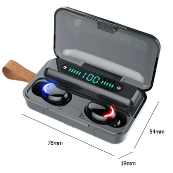 Brezžične Slušalke Športne Nepremočljiva TWS Bluetooth 5.0 Slušalke 9D Stereo Touch Kontrole Čepkov 2200mAh Polnjenje Box