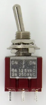 5pcs/veliko MTS-403 perforate premera 6 mm self-lock 12 pin NA IZKLJUČENO - NA 4PDT 3 pozicije preklopno stikalo