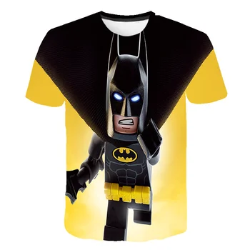 4-14Years Otroci T Shirt Legoes 3D Print Majica s kratkimi rokavi Dojencek Ninjago Fant Tshirt Kratkimi Rokavi Otroci Poletnih Oblačil Malčka Fant Majice