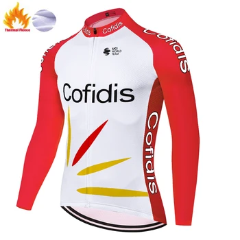 2020 cofidis ekipa kolesarjenje na dolge hlače Pozimi cikel hlače Moški ciclismo invierno ekipa bretele ciclismo masculino 20 D gel blazinico