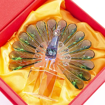 H&D Peneče Zbirateljske Ptica Kristalno Živalske Figurice Miniature Ornament srečno Kiparstvo za Dom Dekor/Božično Darilo