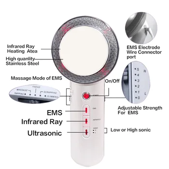 Ultrazvok Telesa, Hujšanje Massager Električni Kavitacija Pralni 3 v 1 (EMS) Masaža Obraza za Nogo, Roko Anti Celulit Kozmetični Izdelki