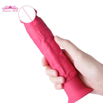 Dildo, Vibrator Sex Igrače za Žensko Realistični Vibrator Big Dick Mehki Penis Vibarting Vagina Massager Vibratorji za Ženske, Seks Izdelka