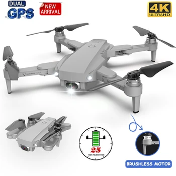 LU1 PRO Gps True HD 4K Fotoaparat Strokovno 3000m Slike Prenos Brushless Zložljive Quadcopter RC Dron Otroci Darilo