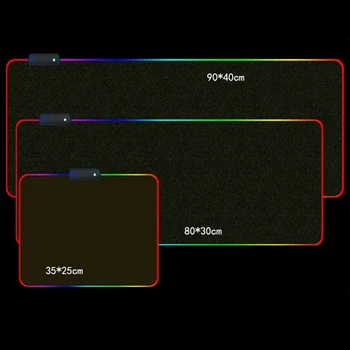 Gaming Miška Ploščica Igralec LED RGB Barvna Svetloba Svetlobni Namizje Mouse Pad Preprogo Računalnik Pripomoček za tipkovnico Desk Mat