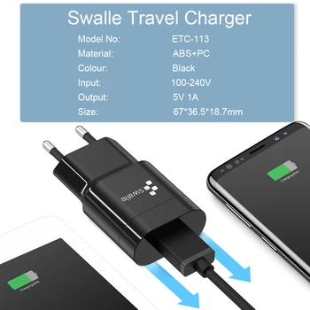 Swalle hitro USB Polnilec za huawei p20 EU UK Plug QC Potovanja Stenski Adapter za Polnilnik Mobilnega Telefona Polnilnik Za iPhone X Samsung