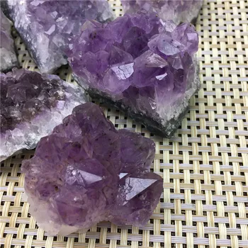 Naravni ametist gruče quartz crystal geode vzorec surove kamen zdravljenja