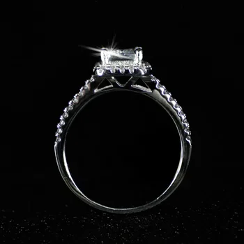 925 Sterling silver Obroči set 3 v 1 band obroč za Ženske angažiranosti poročni modni nakit prst Črni petek R1997xs