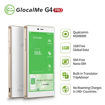 GlocalMe G4 Pro[2020 Nova Različica]Mobilni Wifi Hotspot z 1 gb Globalni Podatki/Kartica SIM Gostovanja Mednarodnih Žep WiFi