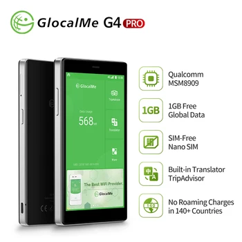 GlocalMe G4 Pro[2020 Nova Različica]Mobilni Wifi Hotspot z 1 gb Globalni Podatki/Kartica SIM Gostovanja Mednarodnih Žep WiFi