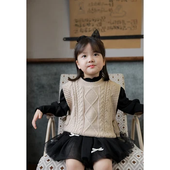 2020 spomladi in jeseni novo otrok pulover majice baby dekle Koreja telovnik zunaj otroci Telovniki