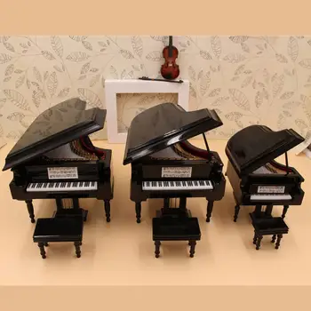 Mini Klavir Sestavljanje modelov Replika Mini Klavir Blatu Glasbeni Instrument Zbiranja Dekorativne Okraske Zaslon