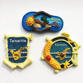 Evropa Španija Hladilnik Magneti španski Otok Tenerife, Turizem, trgovina s Spominki, Dekorativni Hladilnik Magneti Doma Dekor Ideje za Darila