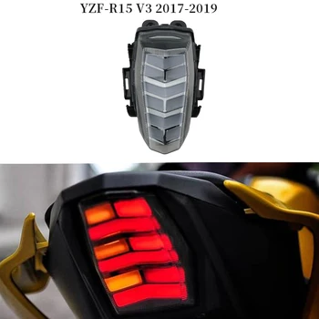 Motorno kolo LED Rep Luči Black Objektiv Zavore Zadaj smerokaze Integrirana Luč za YAMAHA YZF-R15 V3 2018-2019