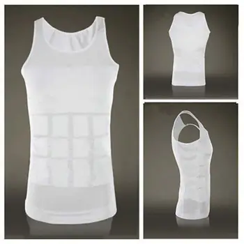 S-XXXL Moških hujšanje telovnik srajco korzet Shirt Oblika Udobje Hujšanje Zaščitni Telovnik Korzet Oblikovalec spodnje Perilo