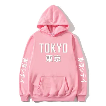 Najnovejši Design Tokyo City Tiskanje Hoodies Moški Majica 2019 Japonskem Slogu Zimske Moške/Ženske Priložnostne Hip Hop Puloverju Ulične