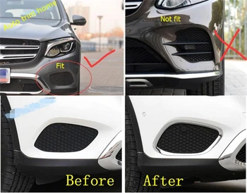 Lapetus Prednji meglenki Svetilke Foglight Okrasni Pokrov Trim Fit Za Mercedes Benz GLC X253 2016 - 2019 ABS / Auto Dodatki