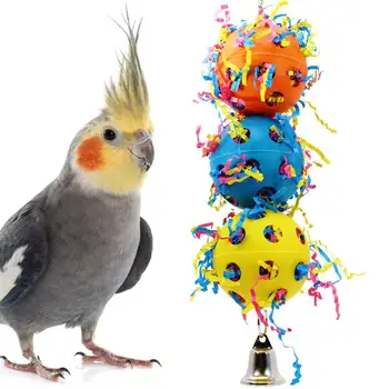 Legendog 1pc Ptica Igrača Ustvarjalna Polnjene Plastično Žogo Papiga Visi Igrača za Ptice Žvečilni Igrače za Hišne Potrebščine Za Ptica Papiga