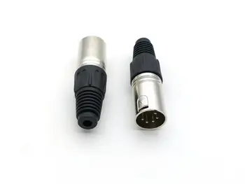25PCS 5 Pin XLR Moški, na primer s spajkanjem PRIKLJUČEK za Mikrofon Kabel