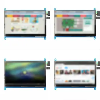 7/5/4/3.5-palčni LCD-monitor HDMI 1024X600 HD zaslon na dotik kapacitivni zaslon za Raspberry Pi 4 Model B 3B+/3B/2B/B+ zaslon na dotik