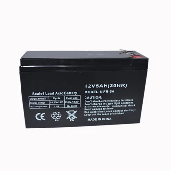 12V 5.0 AH Baterije Zaprti Shranjevanje svinčevih Baterij za ponovno Polnjenje za varnost in zaščita sistem