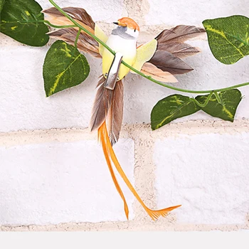 12pcs Umetno Perja Ptic Xmas Tree Dekor Mini Hummingbird Plovila, Ptice Za Darilo za Rojstni dan ali Božično Darilo DIY Bird Model