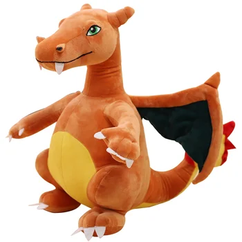 Novo plišastih dinozaver velikih plišastih otroške igrače anime slika polnjene charizard velika mehka lutka simulacija požara dihanje zmaj, otroci igrače