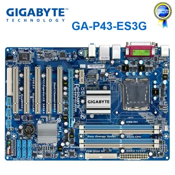 GIGABYTE GA-P43-ES3G Desktop Motherboard P43 Socket LGA 775 Za Core 2 videoposnetke boste potrebovali Pentium D DDR2 16G ATX P43-ES3G Prenovljen Mainboard