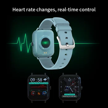 2020 GT168 Bluetooth Klic Pametno Gledati Moški Ženske EKG PPG Srčni utrip Fitnes Monitor Nepremočljiva Šport Smartwatch za Android IOS