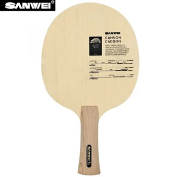 Sanwei Topovi Ogljikovih Namizni Tenis Bat Rezilo Z Debelim Hinoki Površino In 5,0 MM Kiri Jedro Hitro Zanke Ping Pong Lopar