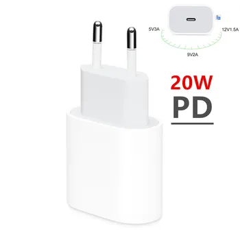 20W EU/ZDA PD Plug Potovanja PD polnilnik USB Tip C Hitri Polnilnik Ac Za iPhone 12 Pro/11 Pro/XR/X/Xs/Max/8 Hitro Polnjenje vrata