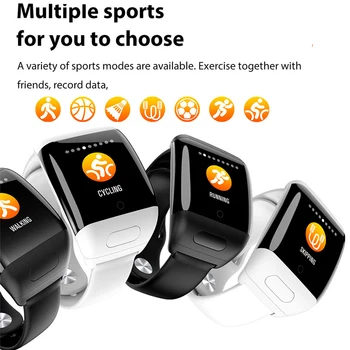 LIGE Brezžične Slušalke Smart Gledajo Moški Ženske Srčni utrip Pedometerthat Šport gledam Smartwatch posluša glasbe med vadbo