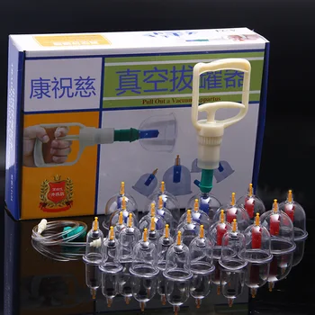 24 Skodelice Medicinske Kitajski Vakuumske Cupping Silikonski Skodelice Sporočilo Terapija Določa Zdravo Sesalna Massager Olajšave Komplet za Celotno Telo