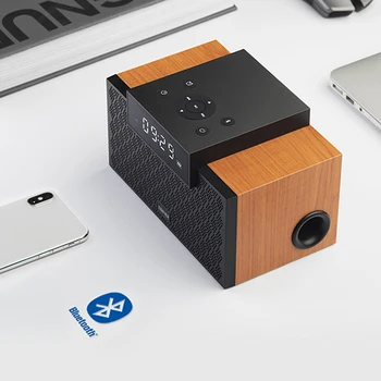 EDIFIER MP260 Bluetooth Zvočnik Bluetooth 5.0 več funkcij Budilka lesene Prenosni zvočniki 2.1 struktura akustične