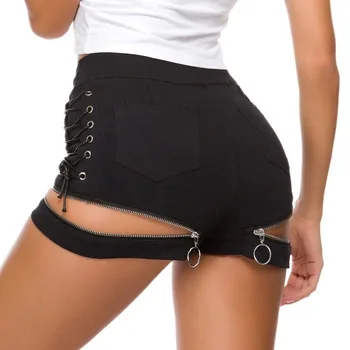 JIMIKO 2021 poletje žensk traper hlače visoko pasu seksi črne kratke hlače ženske priložnostne obleko hlače plaža moda kratke jeans