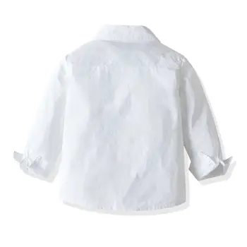 LZH 2021 Nove Fante Oblačila Baby Poroka Stranka Obleko Bele Obleke Formalno Gospoda, Obleko Srajco Kombinezon Nastavite Jeseni Otroci Oblačila