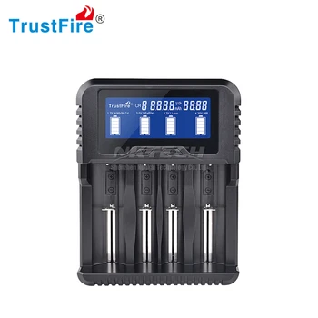 TR-020 TrustFire Smart Hitro Polnilnik Baterij Moči Banke QC3.0 USB Prikaz Polnjenja Zmogljivost/Volt/Temp 18650 26650 32650 14500 AAA